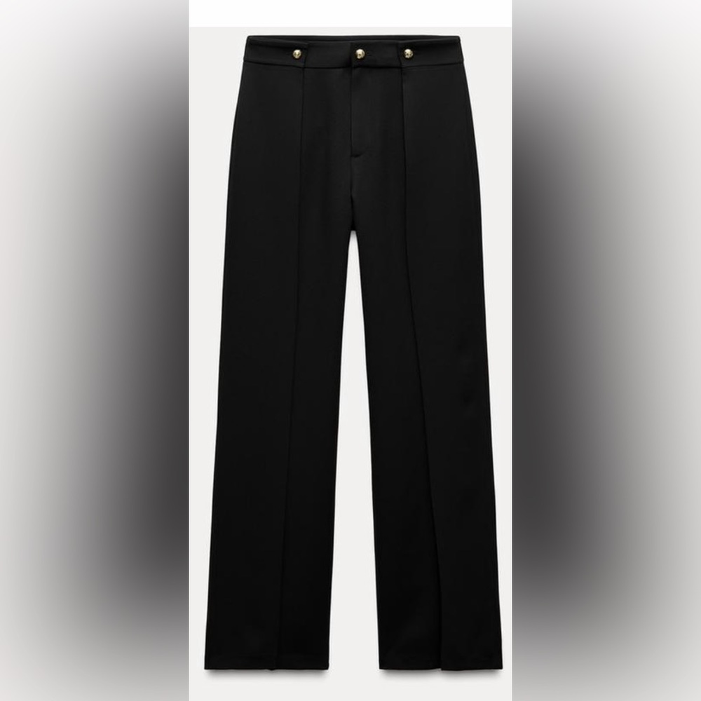 ZARA BUTTONED PLEATED PANTS ZW COLLECTION